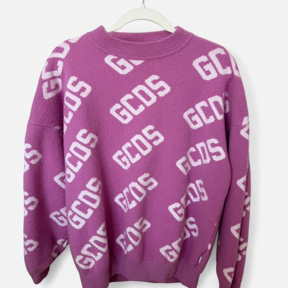GCDS Pink Crewneck Sweater